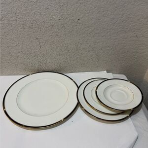 Vintage Mikasa Bone China "Academy" dinner , salad , appetizer Made In Japan.